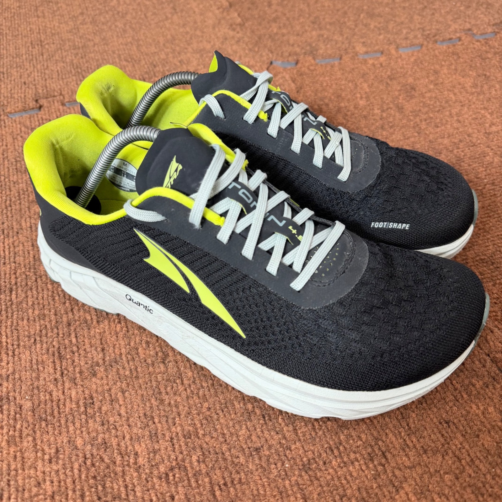 Altra Torin 4.5 Plush Mens Running Shoes Black Lime Green Al0a4vqt031 Size 11